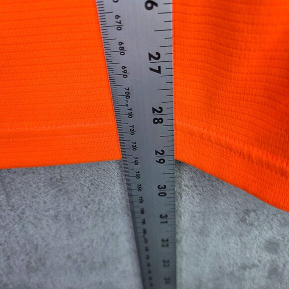 Mens Under Armour UV Orange Loose Fit Polo Shirt 100% Polyester Short Sleeve XL - Picture 7 of 8